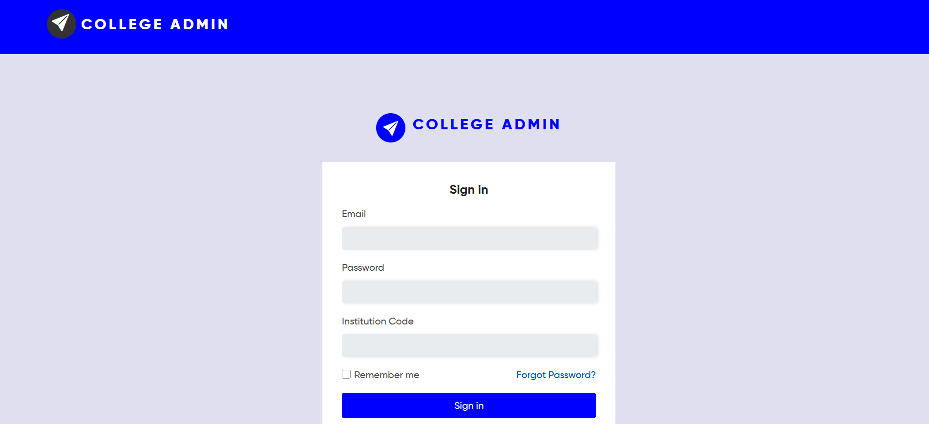 College Administration System